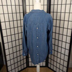 Banana Republic Chambray Tunic Sz M